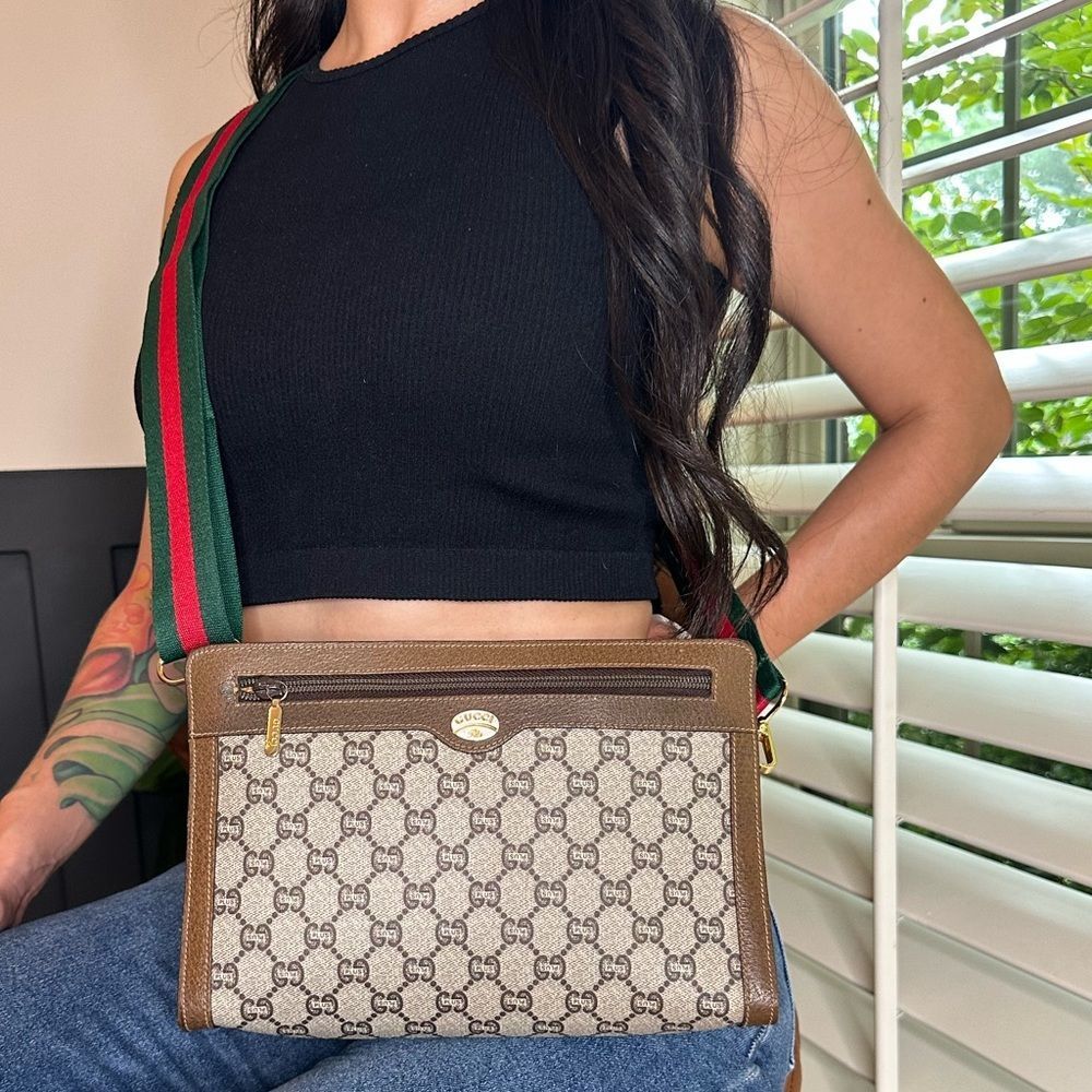 ⭐️AUTH Gucci plus monogram crossbody bag